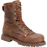 CAROLINA 12 SERIES 8" WATERPROOF COMPOSITE BROAD ROUND TOE LACEUP WORKBOOT CA8528